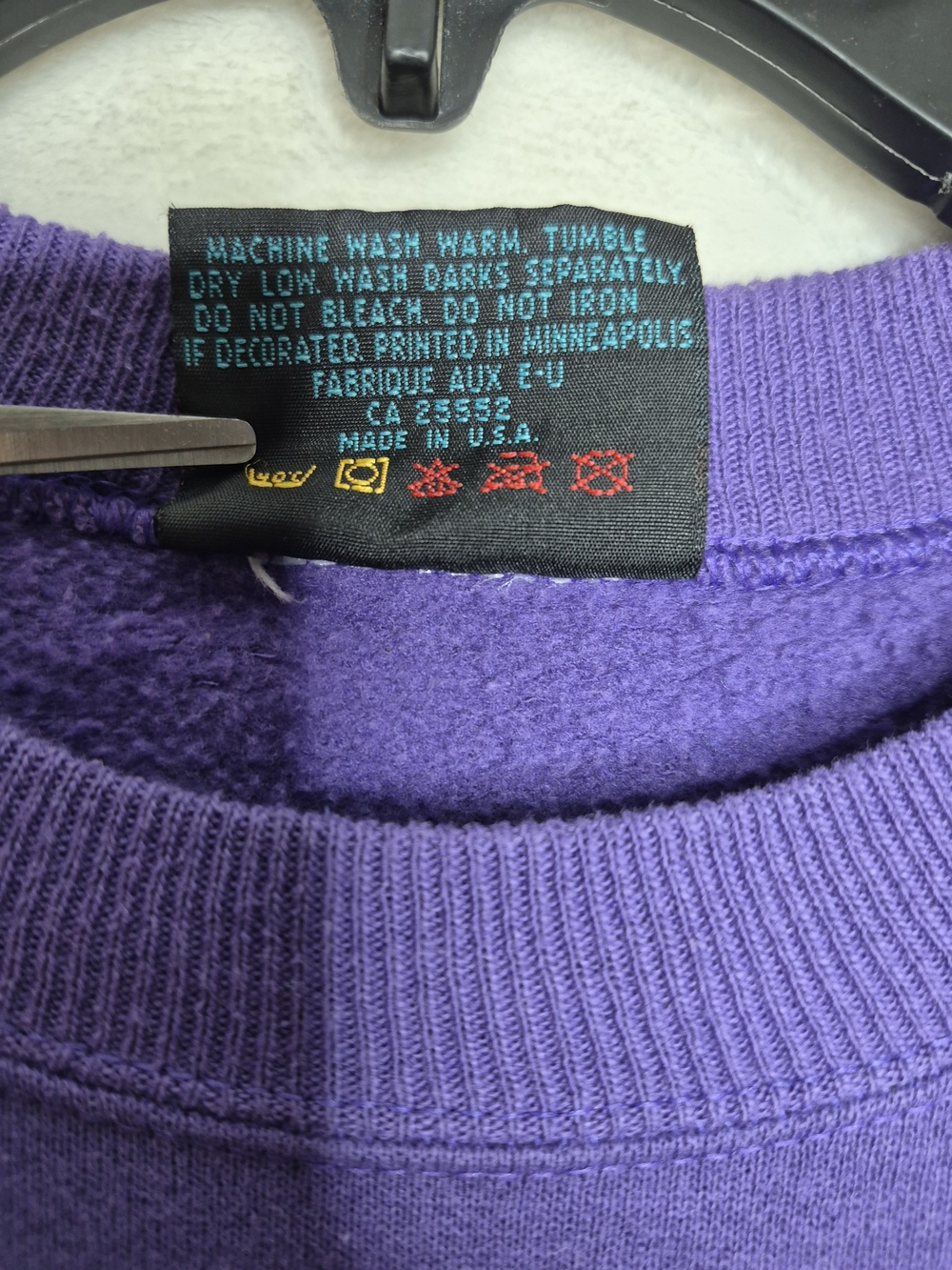 Vintage Laurel Burch Sun Moon Celestial Crewneck Sweatshirt Purple Graphic XL - Picture 6 of 9